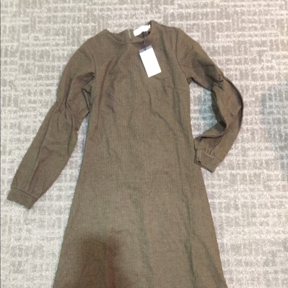 Green/brown A-line Dress